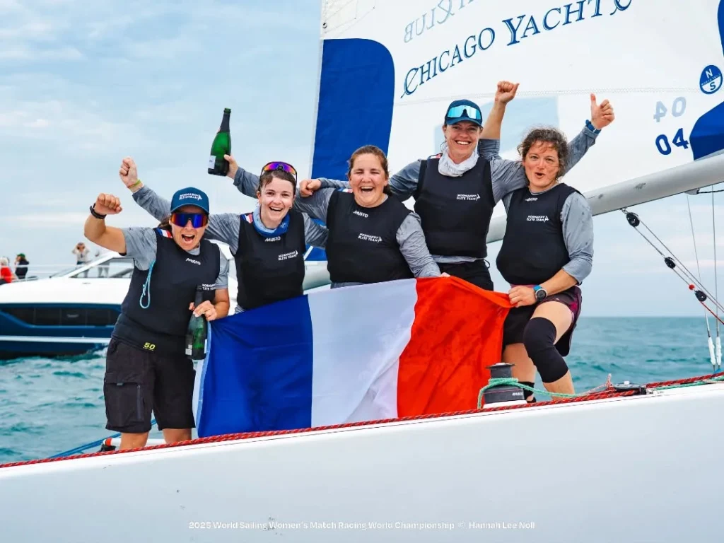 matchin pink championnes du monde match racing chicago - maelenn lemaitre yacht club cherbourg
